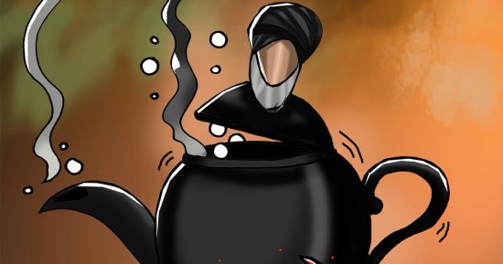 "حال الدنيا".. الثورة الإيرانية والعام الجديد فى كاريكاتير رشا مهدى