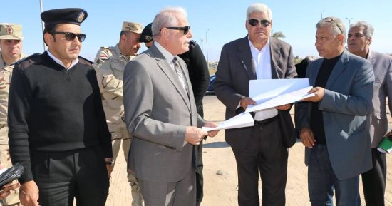 خالد فودة يتفقد عدد من المشروعات فى جولة بطور سيناء