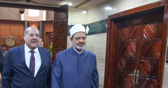 الإمام الأكبر يستقبل رئيس المحكمة الدستورية العليا