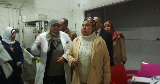 وكيل صحة المنوفية تتفقد أعمال التطوير  بمستشفى منوف العام 