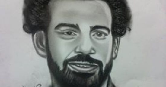 قارئ يشارك بـ«بورتريه» لمحمد صلاح بعد فوزه بأفضل لاعب أفريقى