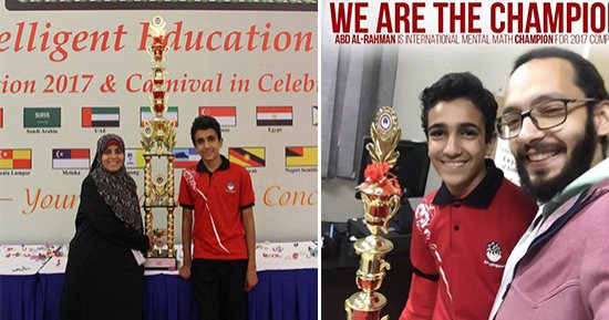 أسطورة الطفل المصرى الأذكى عالميا تتحقق فى ماليزيا.. عبد الرحمن لـ"اليوم السابع": نفسى بلدى تبقى الأفضل فى العالم.. الإندبندنت: يستحقها عن جدارة بعد حل 230 مسألة حسابية معقدة فى 8 دقائق متفوقا على أطفال العالم