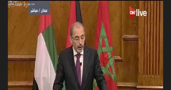 وزير خارجية الأردن: لا أمن بالمنطقة دون إقامة دولة فلسطينية عاصمتها القدس