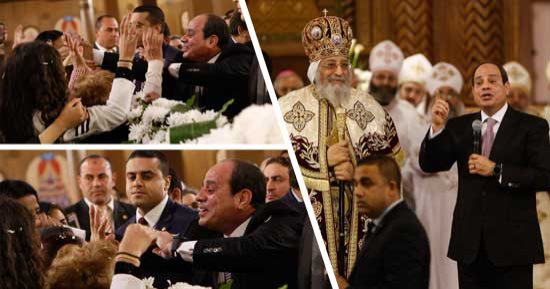 ترانيم السلام ترتفع من قلب العاصمة الإدارية.. الإعلام الأمريكى يشيد بحضور الرئيس السيسي قداس العيد.. واشنطن بوست: مشاركته رسالة تضامن مع الأقباط واهتمام خاص بـ"الكاتدرائية الجديدة".. وتقرير: تستوعب 9 آلاف مصلى