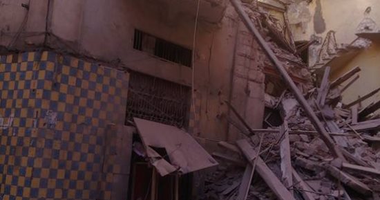  انهيار عقار قديم وسط الإسكندرية بدون إصابات