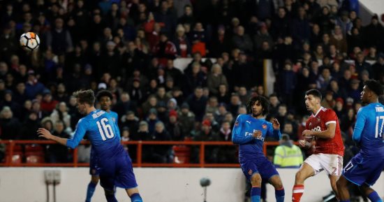 فيديو.. الننى يشارك فى خروج أرسنال الكارثى من الكأس أمام نوتنجهام