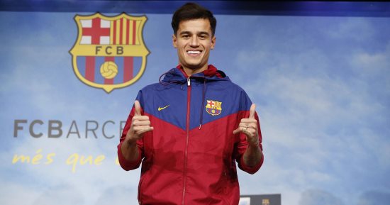 كوتينيو يجتاز الكشف الطبى مع برشلونة قبل الظهور الأول فى الكامب نو
