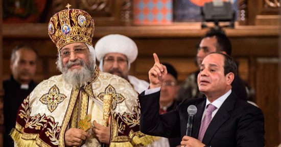 الرئيس السيسى يهنئ البابا تواضروس بعيد الميلاد المجيد