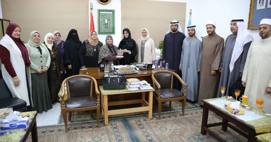 وفد إماراتى يزور كلية الدراسات الإسلامية "بنات" بجامعة الأزهر