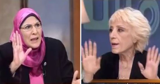 بالفيديو.. مشادة بين شقيقة سعاد حسنى ونادية يسرى