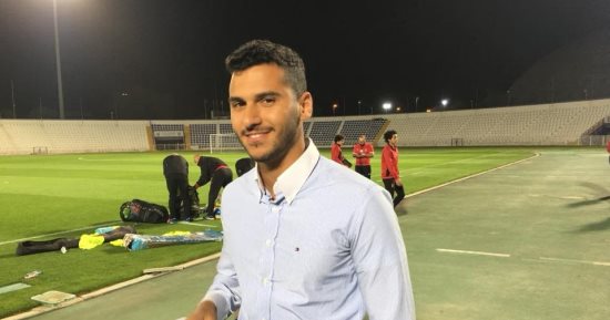 صور.. نجل حسام البدرى يحضر تدريبات الأهلى فى الإمارات