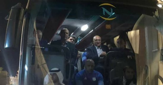 مجلس المصرى يرافق اللاعبين فى الأتوبيس بعد التدريبات