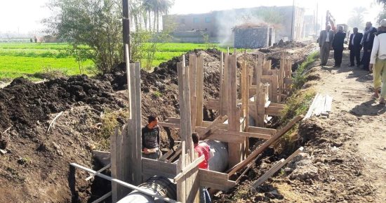 صور .. تغطية مصرف نجع الملقة بجهينة واعتماد 150 ألف جنيه