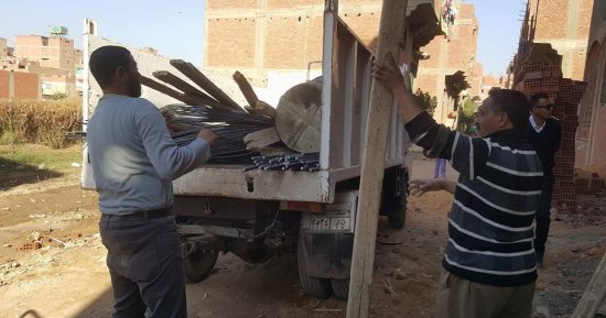 حملات على الأبنية المخالفة ورفع الإشغالات فى العمرانية وأبو النمرس