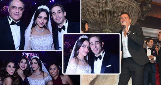 عمرو دياب يحيى زفاف نادية البستانى ومحمد خطاب بحضور أحمد شفيق ونجوم الفن والمشاهير 
