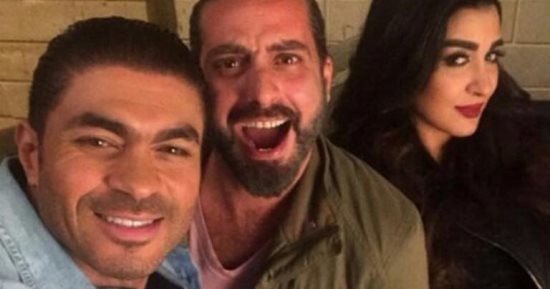 صور.. خالد سليم ونبيل عيسى فى كواليس "ورا الشمس"