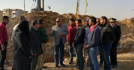 محافظ السويس يتفقد أعمال الإنشاءات بكوبرى الجيش
