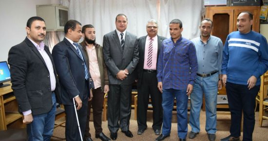 رئيس جامعة سوهاج يتفقد "مركز نور البصيرة للمكفوفين" ويعد بحل مشكلاته