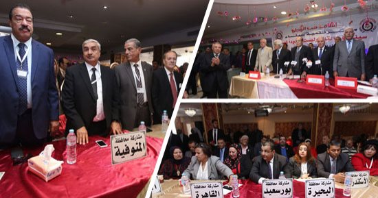 حب الوطن ينظم مؤتمرا حاشدا لدعم السيسى فى الانتخابات الرئاسية 2018.. منسق الائتلاف بالقاهرة للرئيس: عاهدناك قائدا وسندعمك.. ونقيب الزراعيين يطالبه بالترشح.. وخلف الزناتى: المشروعات الكبرى قطعت ألسنة المشككين