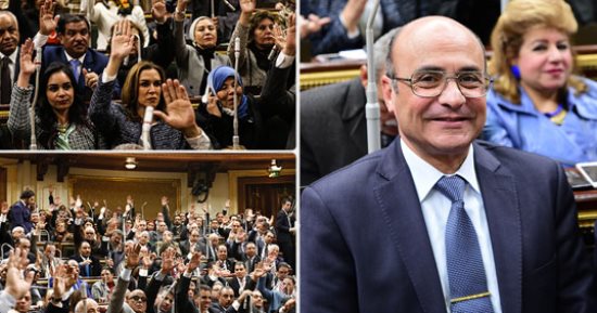 4 مشاهد تلخص جلسة التعديل الثالث بحكومة شريف إسماعيل.. البرلمان يوافق بالأغلبية على ضم 4 وزراء جدد ونائبين.. على عبد العال يشرح دستورية التعديلات وفق المادة 147.. ويتلو خطاب الرئيس للنواب..ويستعرض السير الذاتية