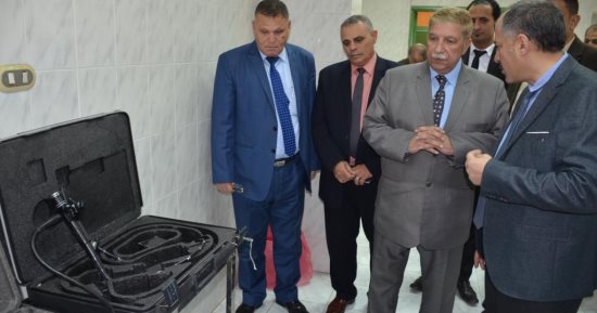 صور .. محافظ الإسماعيلية يفتتح وحدة مناظير الجهاز الهضمى بمستشفى الحميات