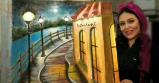 صور.. هايدى مهندسة معمارية بالغربية تروى قصتها مع موهبتها فى الرسم 