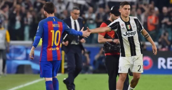 ميسى يفضل تعاقد برشلونة مع ديبالا عن جريزمان