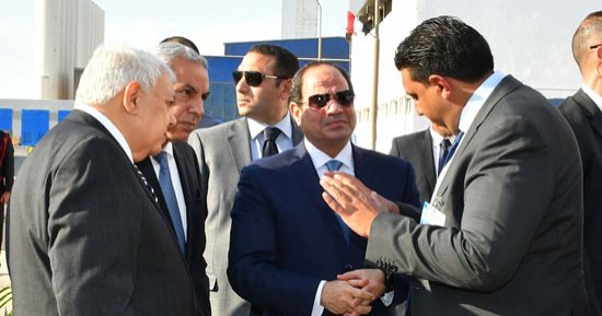 السيسي لوزير قطاع الأعمال: " أنا معاك.. هات لى مشكلة أخلصها لك فى ثانية" (صور)
