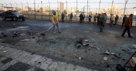 الشرطة العراقية: مقتل اثنين فى انفجار قنبلة بسوق مزدحمة فى بغداد