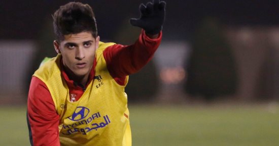 صور.. أحمد الشيخ يبدأ الاستعداد مع الاتفاق لمواجهة كهربا فى الكأس