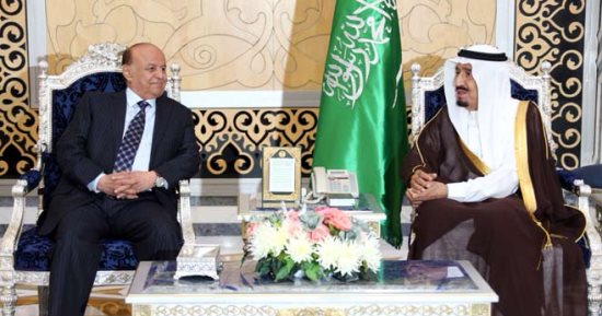ولى العهد السعودى للرئيس اليمنى: المملكة تدعم القيادة الشرعية 