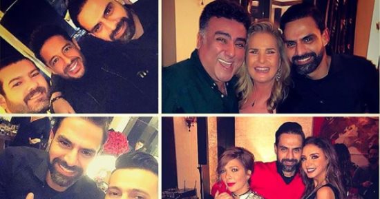 شاهد.. أصالة وفيفى عبده ورامز جلال من عيد ميلاد أنغام