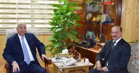 محافظ أسوان يلتقي بمسئول الأمانة الفنية بلجنة إسترداد أراضى الدولة