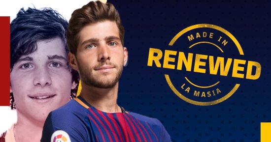 برشلونة يعلن تجديد التعاقد مع سيرجى روبيرتو بشرط جزائى ضخم