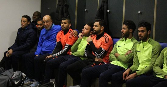 بالصور.. رئيس المقاصة يحفز اللاعبين للفوز على الأهلى للمرة الثانية