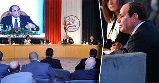 السيسي بمؤتمر "حكاية وطن": لسه مبدأناش القوة الغاشمة لمواجهة الإرهاب وهتشوفوا.. ربع تريليون جنيه لتنمية سيناء..ويؤكد: معاملتى لأشقائى المسيحيين مش سياسة..والمؤسسات التى تهدم لا تعود وانظروا لأفغانستان والصومال