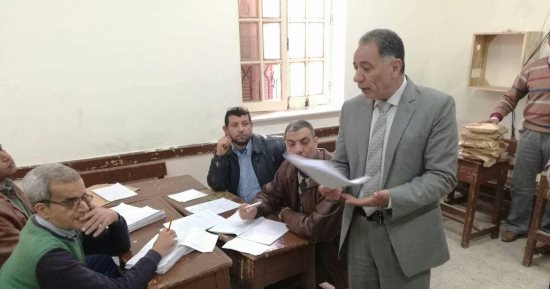 بدء أعمال تصحيح أوراق الشهادة الإعدادية بدمياط