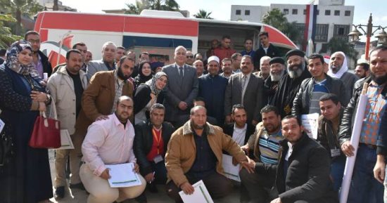 صور. .إطلاق حملة للتبرع بالدم بمكتبة مصر العامة بدمنهور