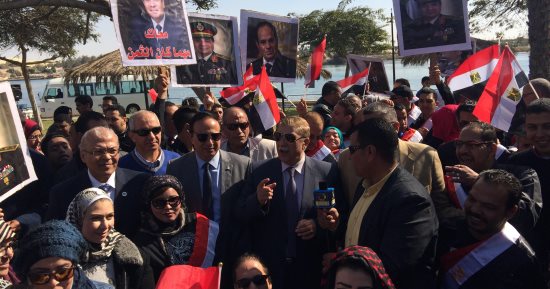 فيديو وصور.. مسيرة لذوى الاحتياجات الخاصة بالإسماعيلية دعما لترشح السيسي