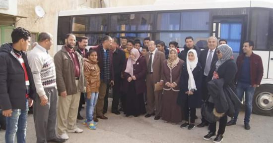 صور.. وكيل تعليم شمال سيناء تستقبل طلاب معسكر تدريب قادة المستقبل