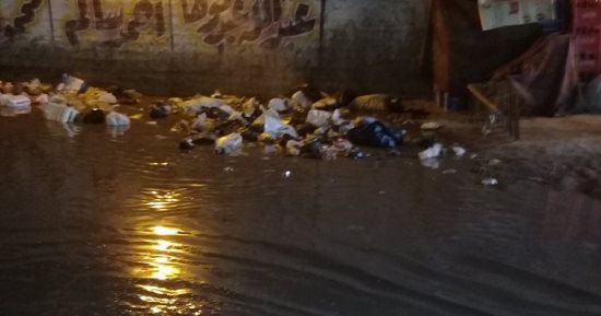شكوى من طفح المجارى بشارع الاستاد بالغردقة