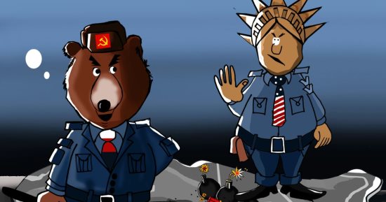 حال الدنيا.. روسيا وأمريكا يتافسان على الشرق الأوسط.. فى كاريكاتير اليوم السابع