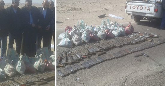 صور.. التفاصيل الكاملة لضبط سيارة قادمة من السودان محملة بـ40 ألف طلقة و32 بندقية بقنا.. الصفقة استهدفت قرى "الحجيرات وأبوحزام وحمردوم" بعد تجفيف منابع السلاح بها.. مدير الأمن يؤكد: المدقات الجبلية تحت سيطرتنا