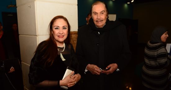 صور.. عزت العلايلى وخالد جلال وشيرين فى أوسكار الشرق الأوسط بالهناجر