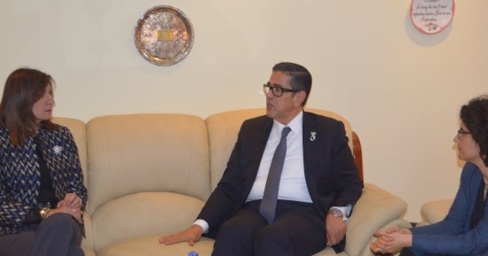 وزيرة الهجرة تلتقى ممثلى الاتحاد البرلمانى الدولى لمناقشة قضايا التنمية