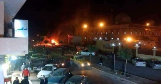 جرحى فى انفجار سيارة مفخخة بمنطقة السلمانى ببنغازى الليبية