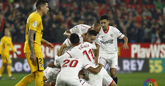 إشبيلية أول المتأهلين لنصف نهائى كأس إسبانيا على حساب أتلتيكو مدريد