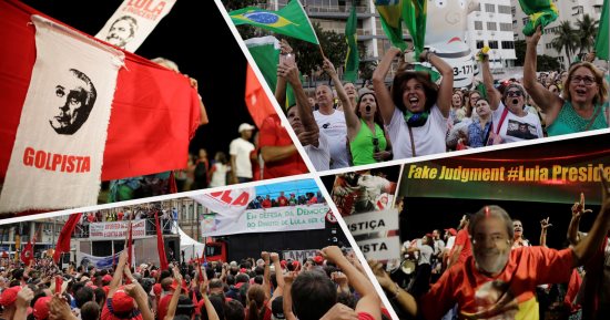 مظاهرات مؤيدة ومعارضة لرئيس البرازيل السابق لولا دا سيلفا قبل محاكمته