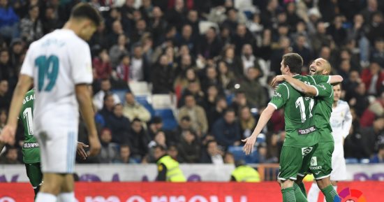 ليجانيس يتقدم من جديد أمام ريال مدريد بكأس إسبانيا فى الدقيقة 56