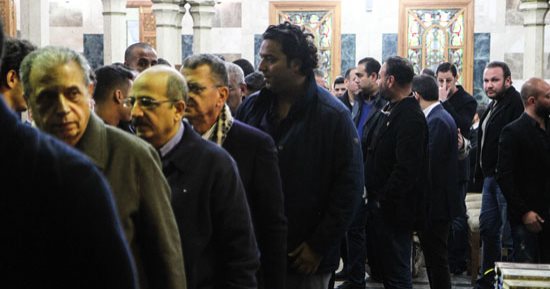 الخطيب وزيزو وشوقى غريب وجدو فى عزاء والد محمد فضل